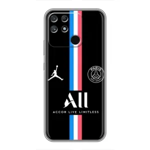 Чехлы PSG для Realme NARZO 30A (AlphaPrint) (футболка ПСЖ)