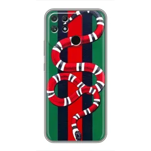 Чехлы ГУЧЧИ для Реалми Нарзо 30А (AlphaPrint) (Gucci змия)