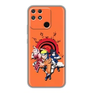 Naruto Anime Чехлы для Реалми Нарзо 30А (AlphaPrint) (команда Наруто)
