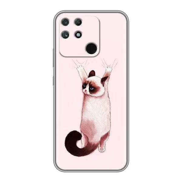 Чехол с принтом «Котик падает» для Realme NARZO 30A