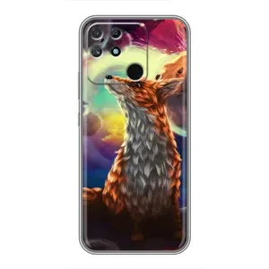 Чехлы с картинкой Лисички для Realme NARZO 30A (VPrint) (Лисица в космосе)