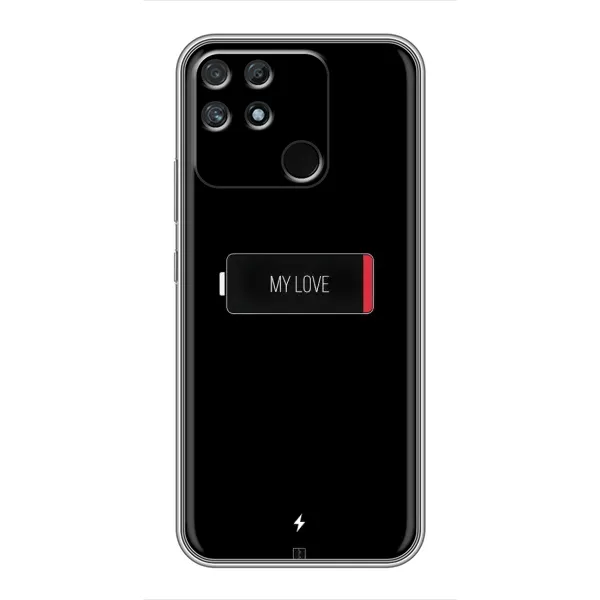 Чехол с принтом «Love battery» для Realme NARZO 30A