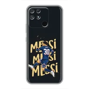 Чохли для Realme NARZO 30A (Leo чемпіон) (AlphaPrint) (Messi ПСЖ)