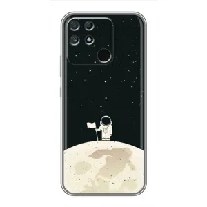 Космические Чехлы для Реалми Нарзо 30А (VPrint) (На луне)