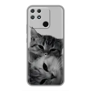 Чехол с рисунком кот на Realme NARZO 30A (Пара котов)