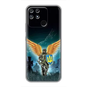 Чехлы с картинкой ЗСУ для Realme NARZO 30A (AlphaPrint) (Солдат ЗСУ)