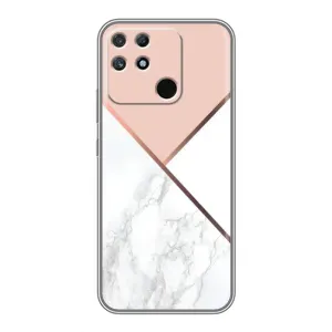 Мраморный чехол на Realme NARZO 30A (VPrint) (Тройной мрамор)
