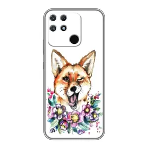 Чехлы с картинкой Лисички для Realme NARZO 30A (VPrint) (Веселая лисичка)