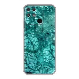 Мраморный чехол на Realme NARZO 30A (VPrint) (Зеленый мрамор)