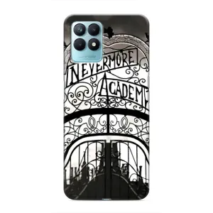 Чехол с дизайном Венздей 2 на Realme NARZO 50 (Ворота Академии Невермор)