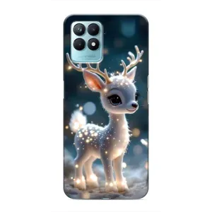 Яскравий чохол для Realme NARZO 50 з Зимові Оленята (Блискуче оленятко)