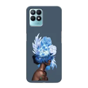 Чехлы (ART) Цветы на Realme NARZO 50 (VPrint) (Квіти на голові)