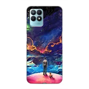 Космічні Чохли для RealMe NARZO 50 (VPrint) (Вид Галактики)