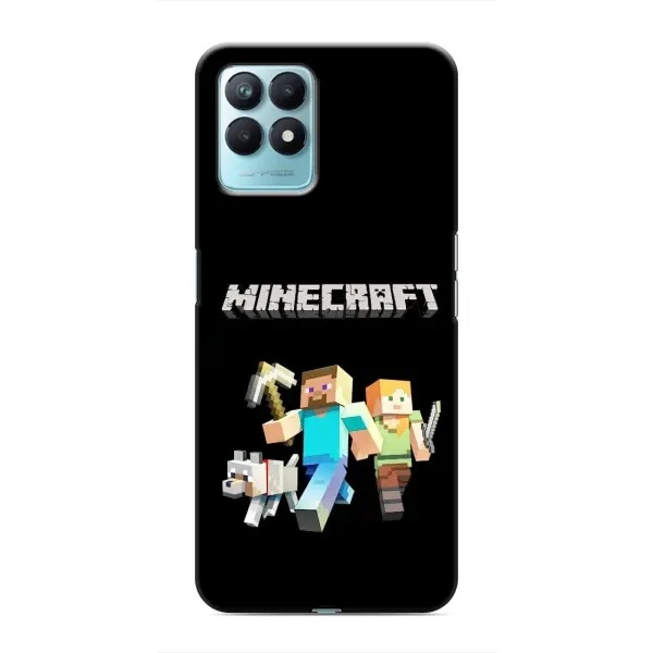 Чехол с принтом «герои Minecraft» для Realme NARZO 50
