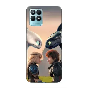 Чехол как приручить дракона на Realme NARZO 50 (Иккинг и Астрид)