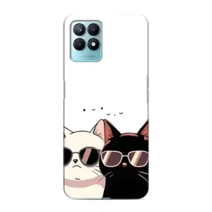 Чохол з принтом «Коти в окулярах» для Realme NARZO 50