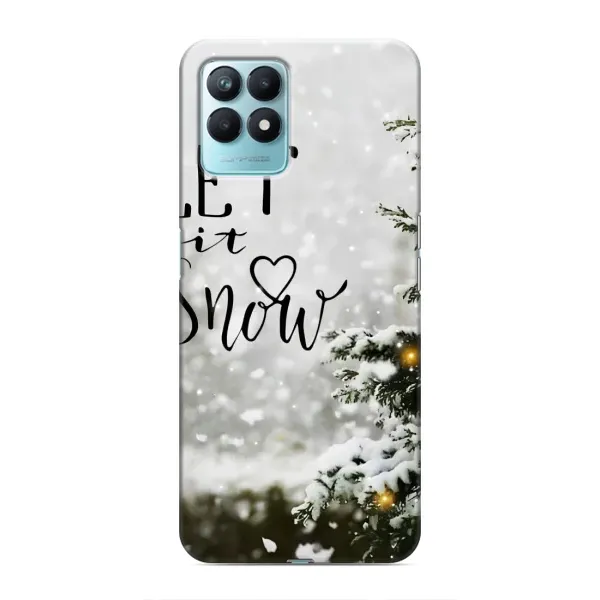 Чехол с принтом «Let it snow» для Realme NARZO 50 Чехол с принтом «Let it snow» для Realme NARZO 50
