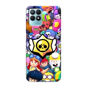 Чехол для Realme NARZO 50 Бравл Старс (VPrint) (Лого Brawl Stars)