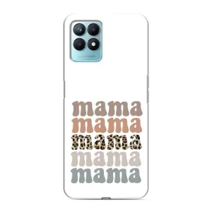 Чехлы для мамы на Realme NARZO 50 (Текстовый коллаж мама)