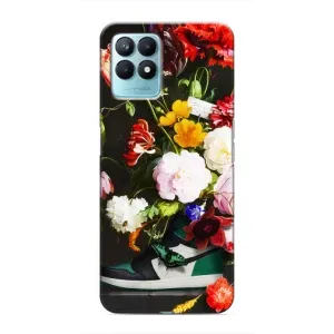 Бренднові Чохли для Realme NARZO 50 - (PREMIUMPrint) (Nike цветы)