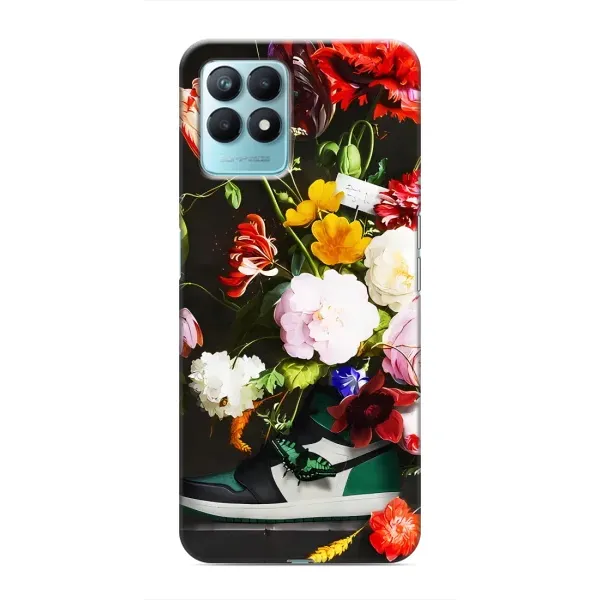Чохол з принтом «Nike цветы» для Realme NARZO 50