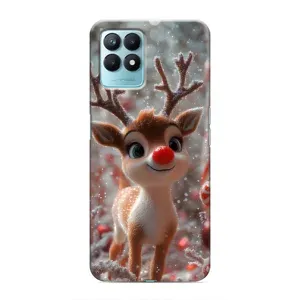 Яскравий чохол для Realme NARZO 50 з Зимові Оленята