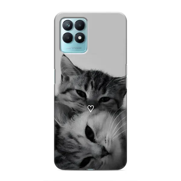 Чохол з принтом «Пара котів» для Realme NARZO 50