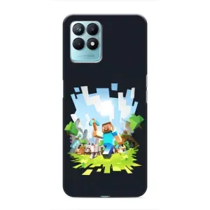 Чохол Майнкрафт на Realme NARZO 50 (AlphaPrint) Minecraft (персонажі Minecraft)