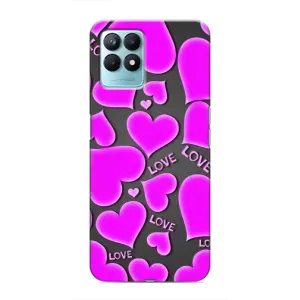 Чехлы для любимой на RealMe NARZO 50 (VPrint) (Pink hearts)