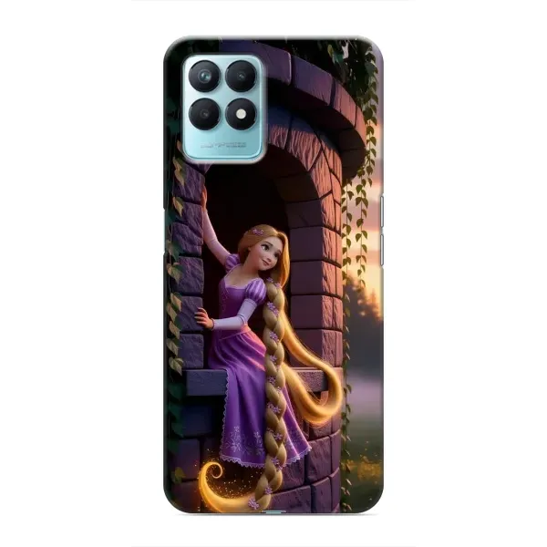 Чехол с принтом «Рапунцель на башне» для Realme NARZO 50