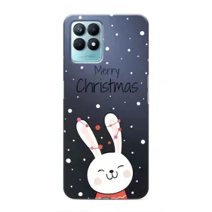 Зимні Чохли для RealMe NARZO 50 - прозорий фон (Різдвяний заєць)
