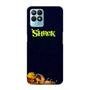 Чехол с мультфильмом Шрек на Realme NARZO 50 (Отдыхающий Шрек)