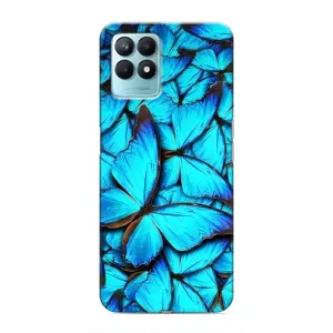 Чохол з принтом для RealMe NARZO 50 - (Прикольні) (AlphaPrint) (Сині метелики)
