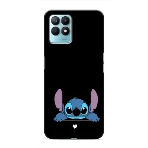 Чехол с принтом Стич на Realme NARZO 50 (Стич на черном)