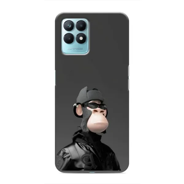 Чохол з принтом «стильна мавпа NFT» для Realme NARZO 50