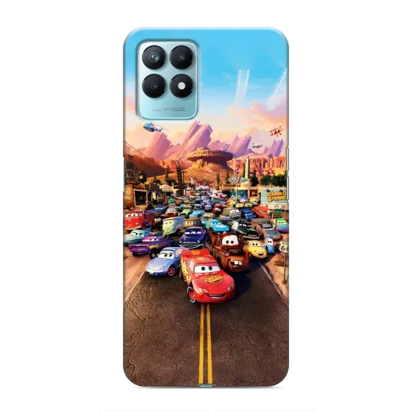 Чехол с принтом «Тачки на трассе» для Realme NARZO 50