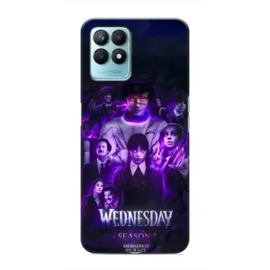 Чехол с дизайном Венздей 2 на Realme NARZO 50 (Фиолетовая магия Уэнздей)