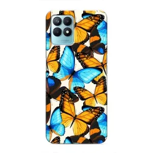 Чохол з принтом для RealMe NARZO 50 - (Прикольні) (AlphaPrint) (Яскраві метелики)
