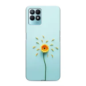Чохли з квітами для Realme NARZO 50 (VPrint) (Жовта квітка)