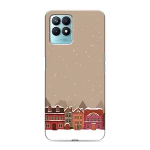 Новорічні, Святкові Чохли для Realme NARZO 50 - 2024 год (Зимове місто)