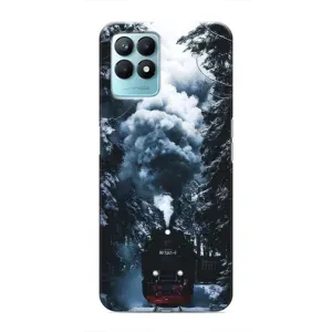 Новорічні, Святкові Чохли для Realme NARZO 50 - 2024 год (Зимовий потяг)