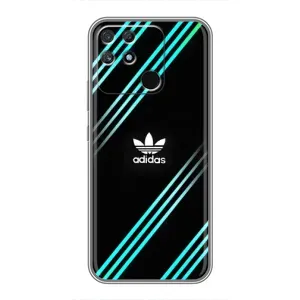 Чохли Адидас для Realme NARZO 50A (AlphaPrint) (Адідас з полосами)