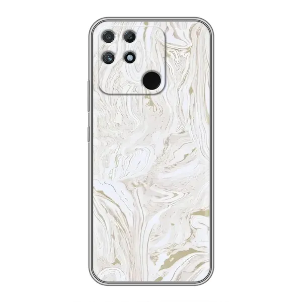 Чехол с принтом «Белый мрамор» для Realme NARZO 50A