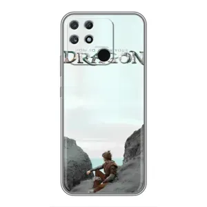 Чохол як приборкати дракона на Realme NARZO 50A (Дракон лого)