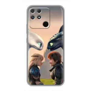 Чохол як приборкати дракона на Realme NARZO 50A (Гикавка і Астрід)