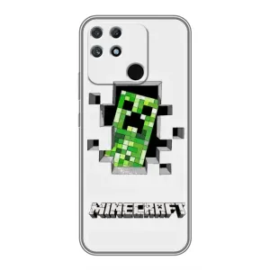 Чохол Майнкрафт на Realme NARZO 50A (AlphaPrint) Minecraft (кріпер Майнкрафт)