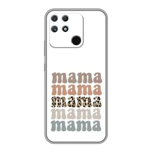 Чехол с принтом «Текстовый коллаж мама» для Realme NARZO 50A