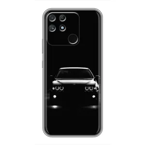 Чехол для Реалми Нарзо 50А - с принтом БМВ (AlphaPrint) (Машина BMW)