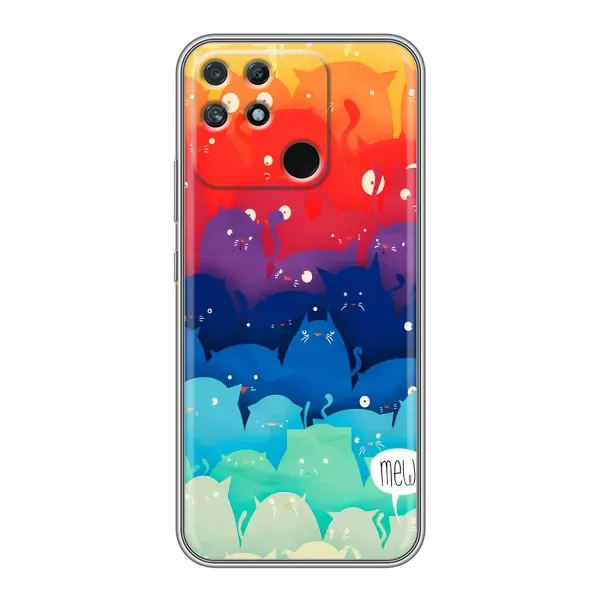 Чохол з принтом «Mew» для Realme NARZO 50A