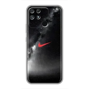 Чохол для Realme NARZO 50A - з принтом Найк (AlphaPrint) (Найк червоний)